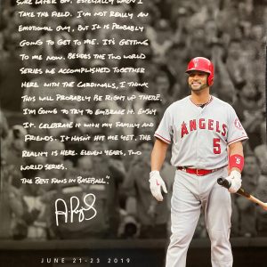 2005 – O' Night Divine, Limited Edition Print. Signed by Albert Pujols
